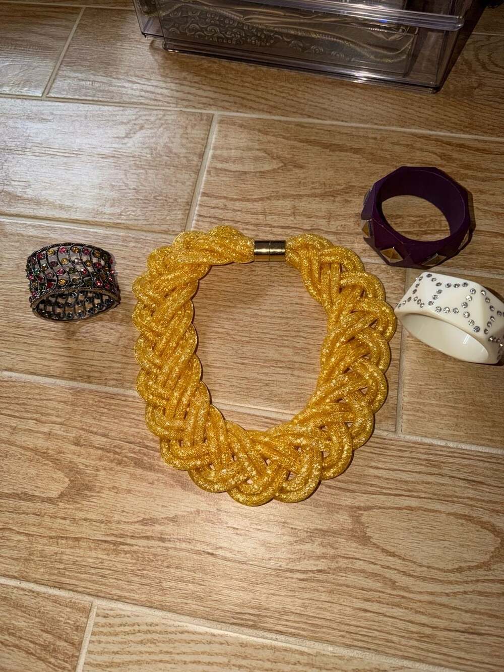 Costume Jewelry Lot Necklace and Bracelets